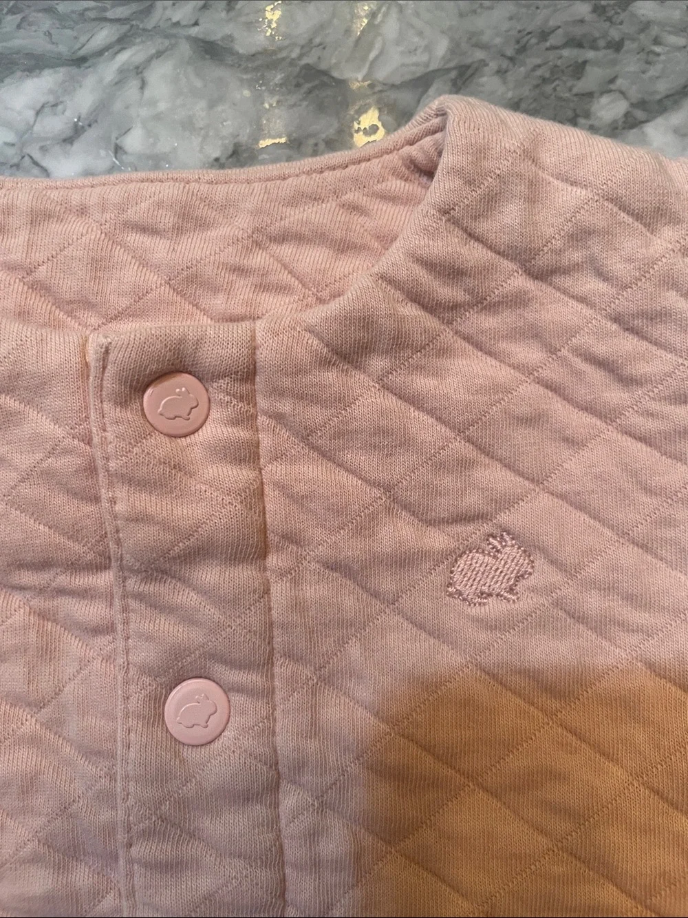 Quilted Pink Newborn Baby Matching Set
